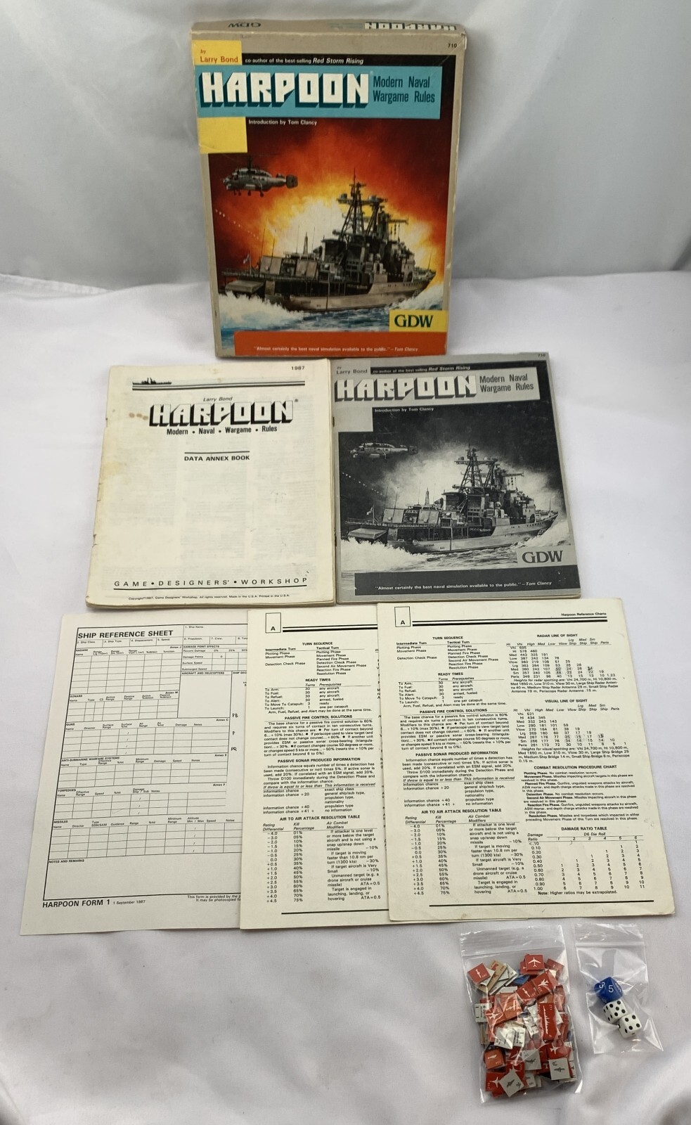 Larry Bond Tom Clancy Complete In Very Good Cond Free Shipping