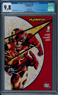 FLASHPOINT #1 CGC 9.8 (7/11) DC COMICS San Diego Comic Con white pages