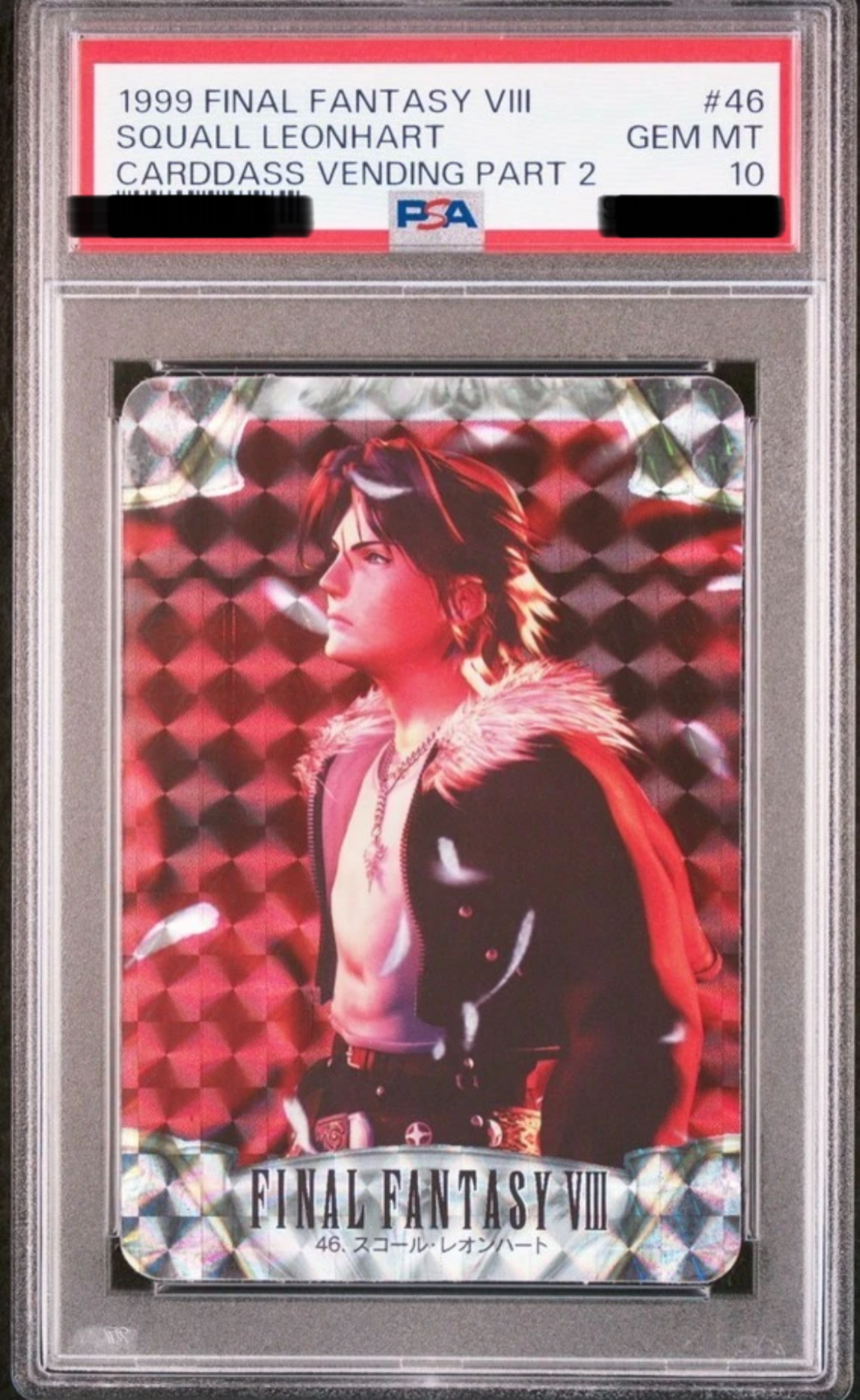 PSA10 No.46 Squall Leonhart Final Fantasy 8 FF8 Carddass