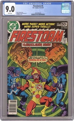 Firestorm #5 CGC Graded 9.0 AL MILGROM Cover DC Comic Book Final Issue Vol. #1