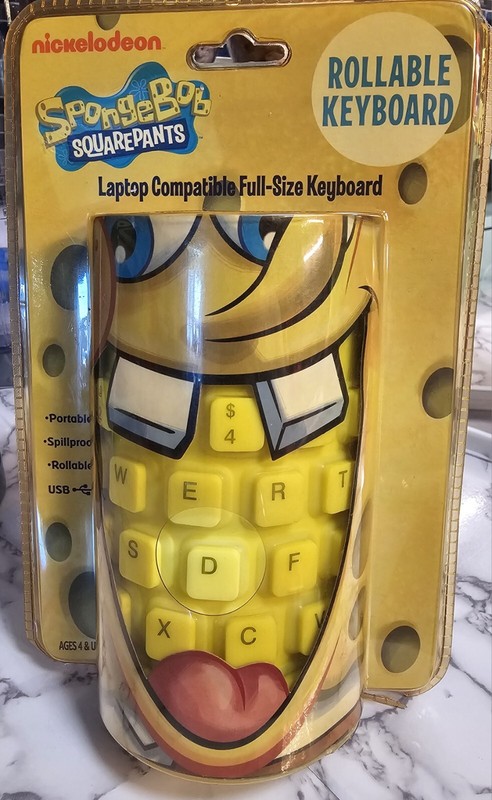 Rollable Keyboard Spongebob Laptop Compatible Full Size Keyboard