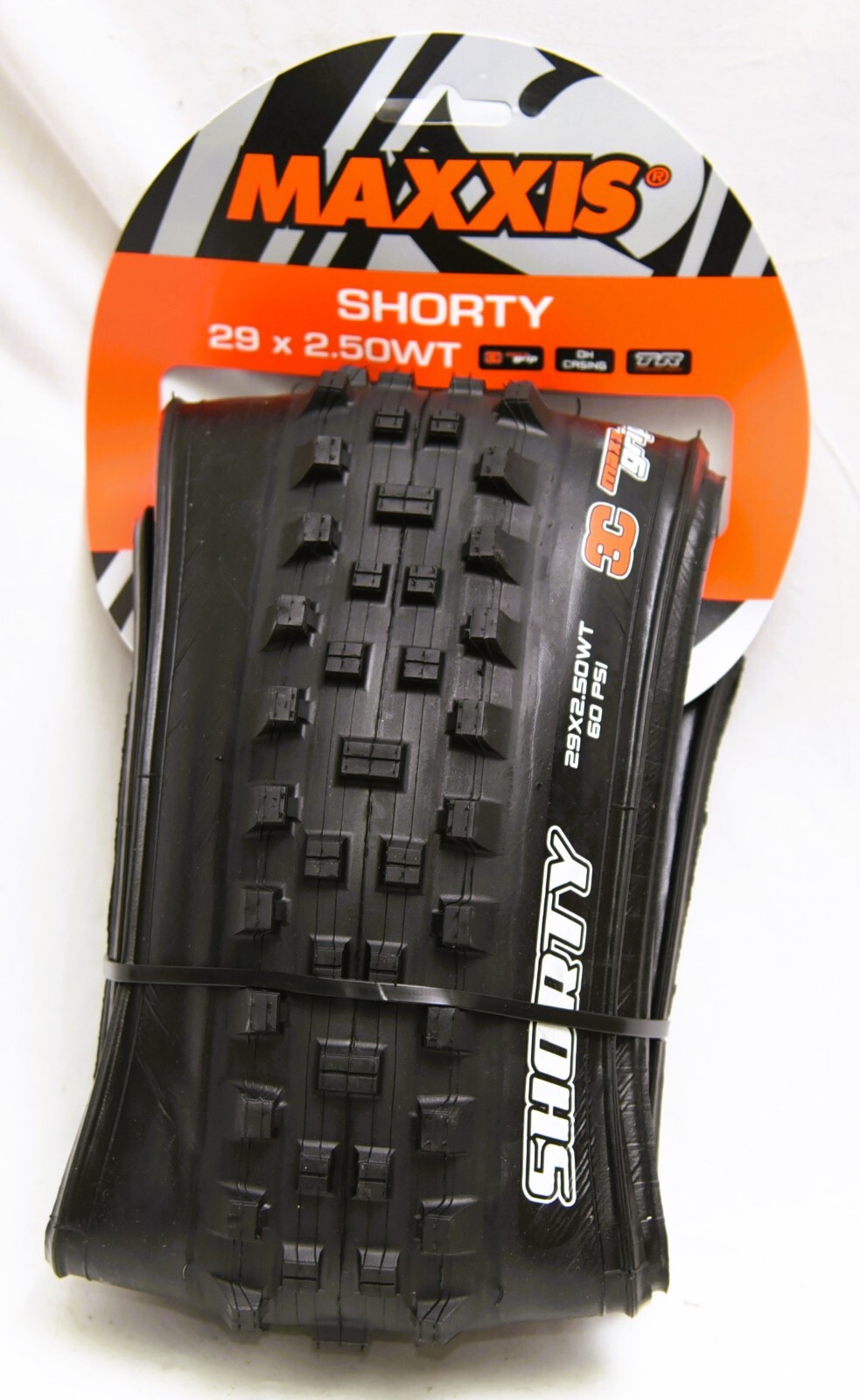 Maxxis Shorty Tire - 29 x 2.5, Tubeless, Folding, Black, 3C Maxx Grip, DH, WT | eBay Maxxis Shorty Tire - 29 x 2.5, Tubeless, Folding, Black, 3C Maxx Grip, DH, WT | eBay
