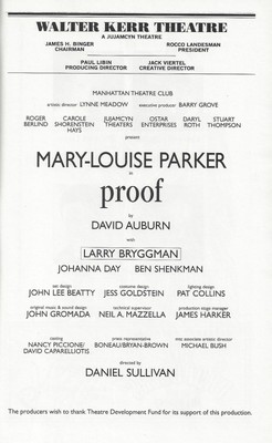 Mary Louise Parker (Signed) 