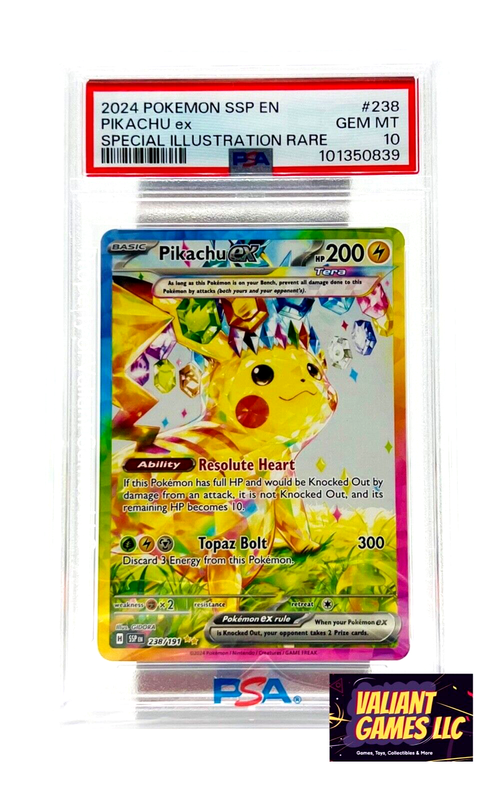 ポケモンカード　ピカチュウEX 238/191 psa10 Pokemon Pikachu ex #238 PSA 10 Surging Sparks | eBay