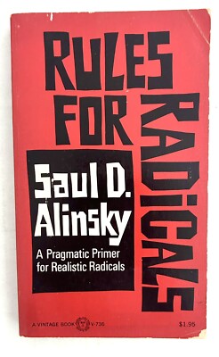 RULES FOR RADICALS 1972 1st PB Printing Vintage Books by Saul D. Alinsky Rare