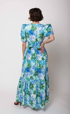 Pre-owned Xirena Larkyn Dress In Blue Sails - Size S