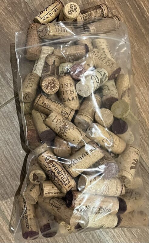 Wine Corks ~ Used ~ Lot Of 88~ Assorted Brands ~ Natural ~ No Plastic
