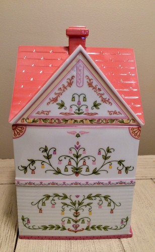 Vintage 1990 Lenox China Village SUGAR CANISTER SWEET Shoppe