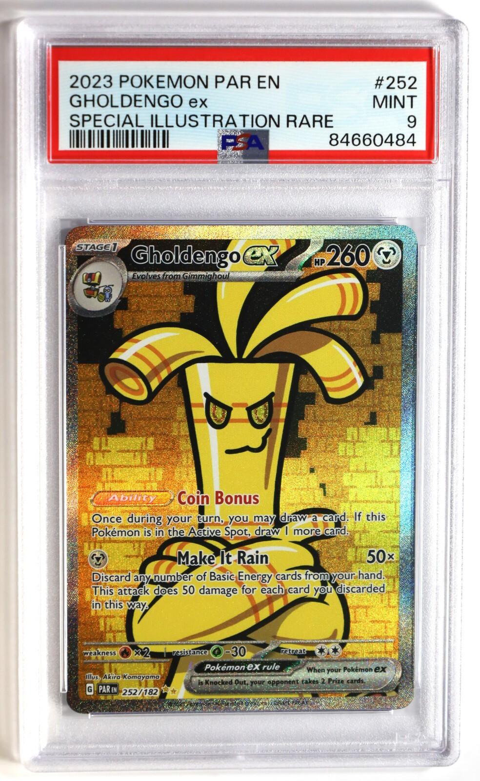 Pokemon TCG Gholdengo ex - 252/182 Paradox Rift Special Pokemon TCG Gholdengo ex - 252/182 Paradox Rift Special