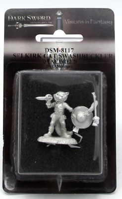 Dark Sword DSM-8117 Selkirk Cat Swashbuckler Dual Wield (Critter Kingdoms) Hero