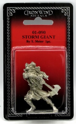 Ral Partha 01-090 Storm Giant (Monsters) Warrior with Axe Cloud Ogre Miniature 
