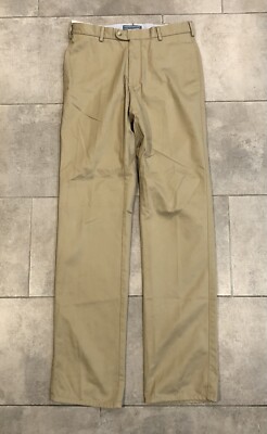 PETER MILLAR Men s 30x35 RALEIGH WASHED TWILL FLAT FRONT PANT MC00B84