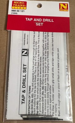 Micro-Trains N Scale 988 00 021 (1059) Tap & drill set