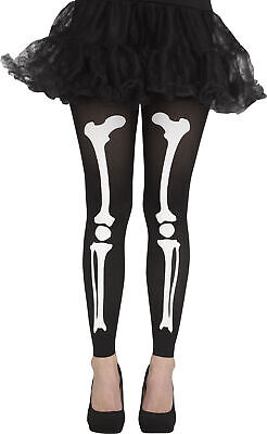 Skeleton Tights ADULT Womens Costume Accessory One Size NEW