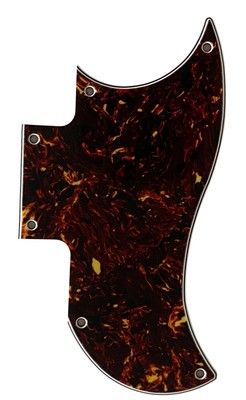New Fits Gibson SG 2018 OD Mini Humbuckers Guitar Pickguard,4 Ply Brown Tortoise