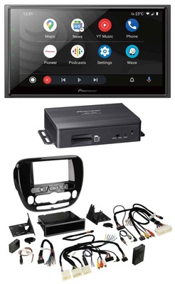 Pioneer TMC DAB Bluetooth Lenkrad USB 2DIN Navigation für Kia Soul ab 2014 Klima