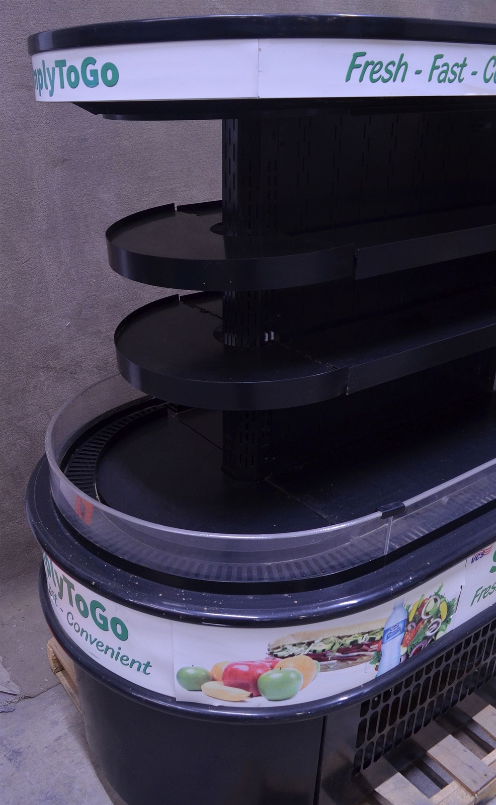 Structural Concepts Oasis Refrigerated End Display Case Open Air Merchandiser