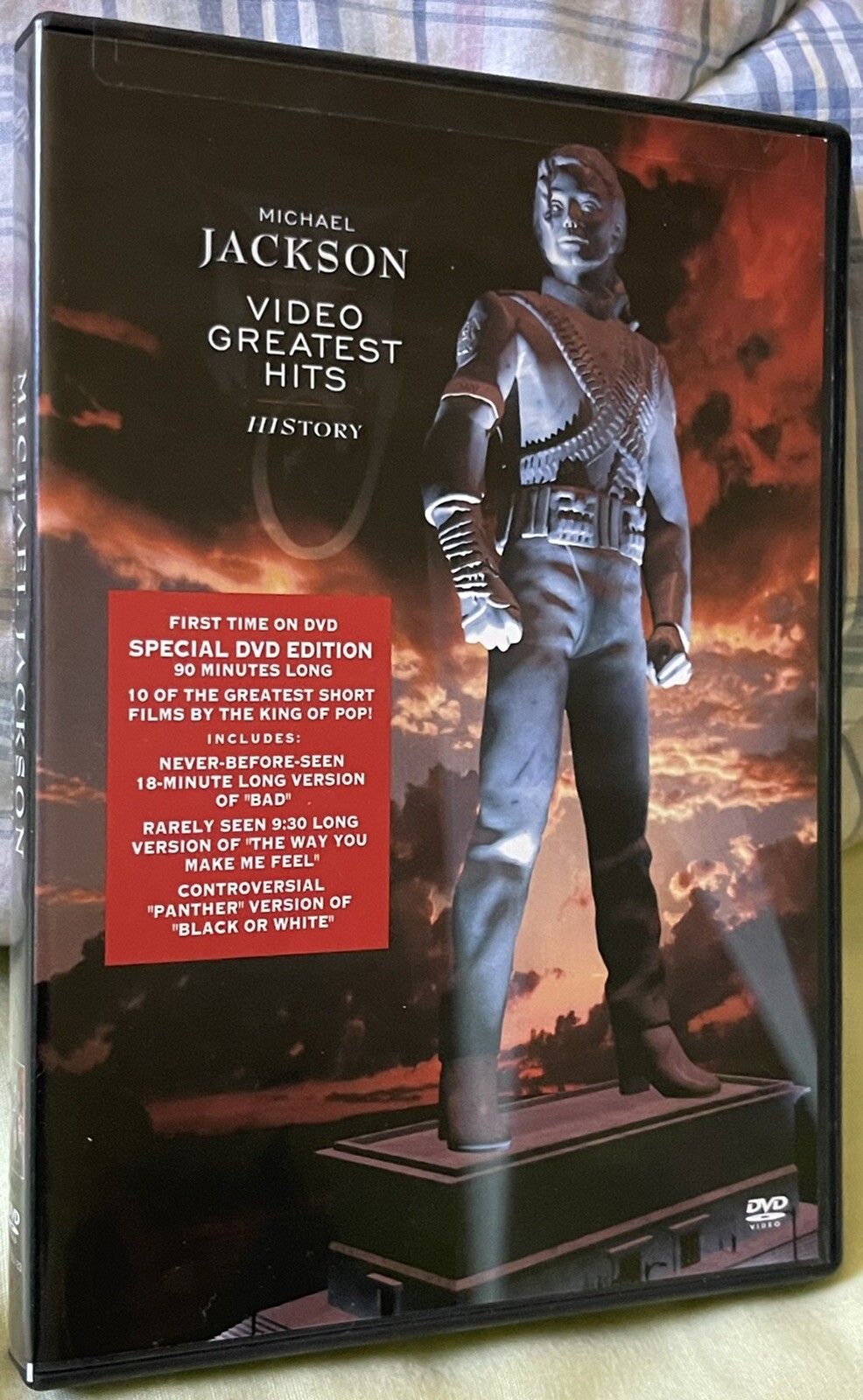 【MichaelJacksonGREATEST HITSHISTORY帯付LD】 Michael Jackson Video Greatest Hits HIStory - Michael