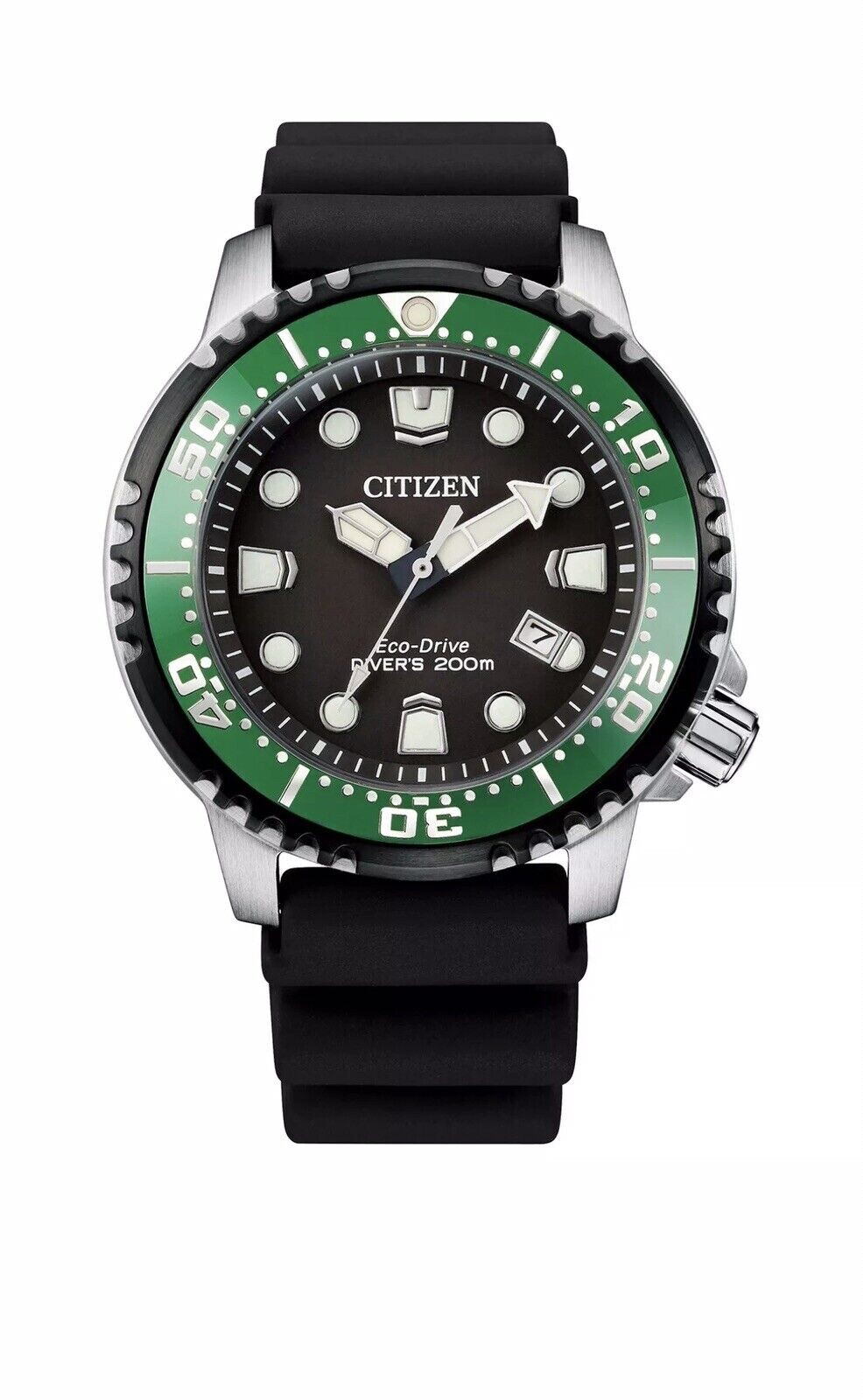 Pre-owned Citizen Eco-drive Promaster Diver Black Dial Men's Watch Bn0155-08e Brand