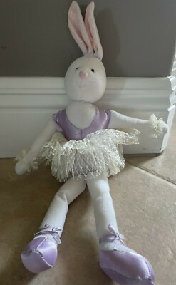 Russ Bibi Bunny Rabbit Plush Ballerina Doll with Tutu 12'' Rare Vintage 