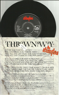 Hugh Cornwell THE STRANGLERS Thrown Away w/ UNRELEASED 7 INCH vinyl Single 1981