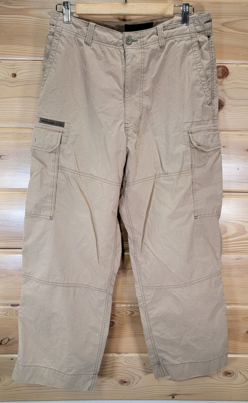 タグ付未使用 ABERCROMBIE & FITCH vintage cargo Vtg Abercrombie & Fitch Heavy Cargo Troop Shorts Mens 90s