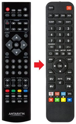 Fernbedienung geeignet für ANTARION LED15DVD