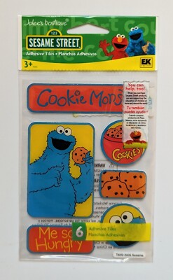 Sesame Street Cookie Monster Epoxy Tiles Scrapbooking Stickers by Jolee's 