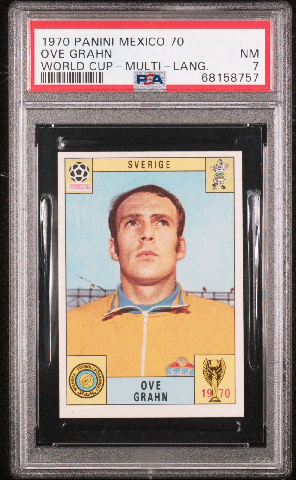 1970 Panini World Cup Mexico 70 Ove Grahn Multi-Language PSA
