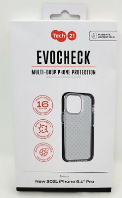 Tech21 EvoCheck Case for iPhone 13 Pro, 16ft Drop Protect, MagSafe Compatible