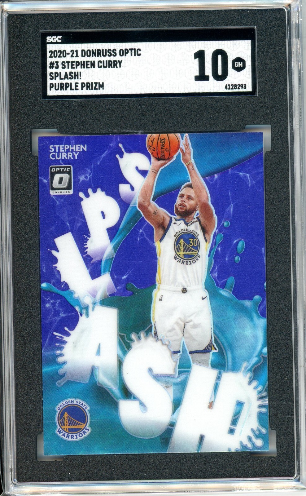 その他 Stephen Curry Optic Prizm purple Splash 2020-21 Donruss Optic Purple Prizm Splash! #3 Stephen Curry