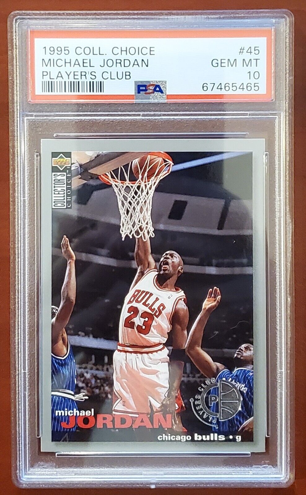 1995-96 Upper Deck Collectors Choice #45 MICHAEL JORDAN 1995-96 Upper Deck Collectors Choice #45 MICHAEL JORDAN