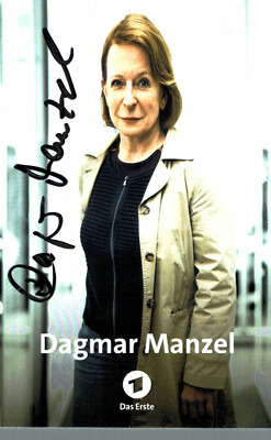 Dagmar Manzel Original Signature on Card No. 626