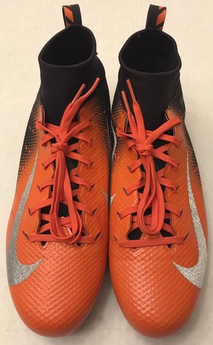 NIKE Vapor Untouchable 3 Pro Football Cleats 917165-008 Orange (MENS 8) *NO BOX*