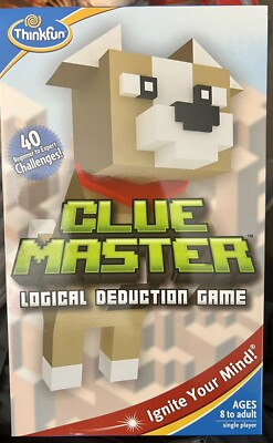 Clue Master Thinkfun Logical Deduction Game Reasoning 40 Challenges NEW Sealed