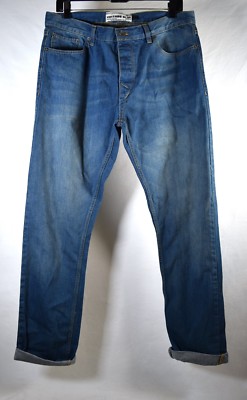 Topman Vintage Slim Mens Blue Jeans 34R