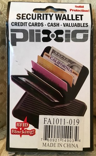 Plixio Purple & Pink Aluminum Wallet & Credit Card Case- RFID Protection NEW