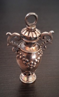 Sterling Silver (925) Vintage,Mini Perfume Amphora