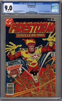 FIRESTORM #1 CGC 9.0 WHITE PAGES DC COMICS 1978