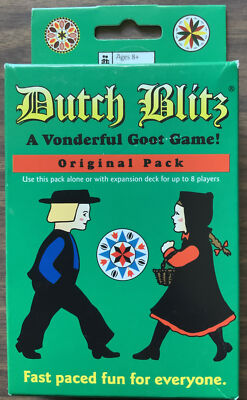Dutch Blitz Family Card Game, ''A Vonderful Goot Game!'' Ages 8+, 2 to 4 Players