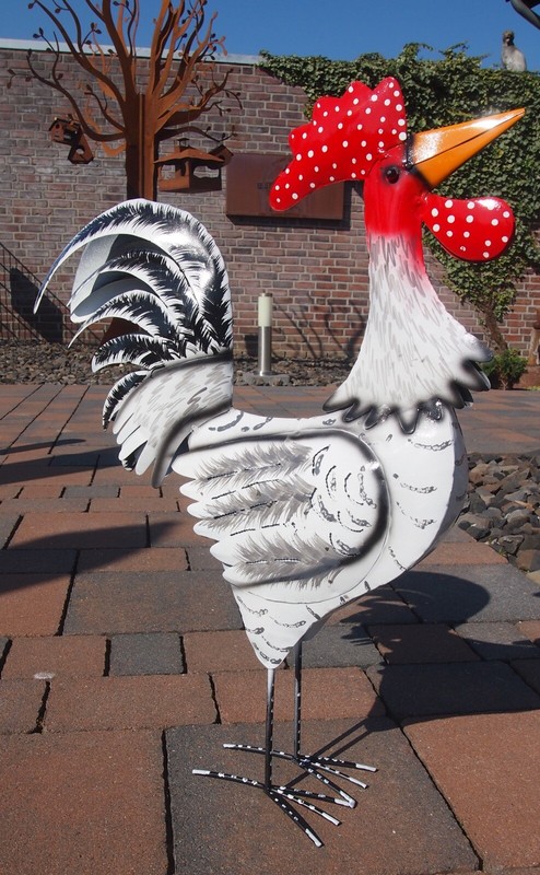 Gartenfiguren Huhnerfiguren Aus Metall Tier Skulpturen Fur Haus Und Garten Ebay