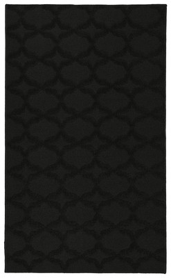 Sparta 3-Feet by 5-Feet Area Rug  ,Black
