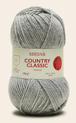 Sirdar Country Classic Worsted 100g Knitting Wool Yarn - 662 Mineral