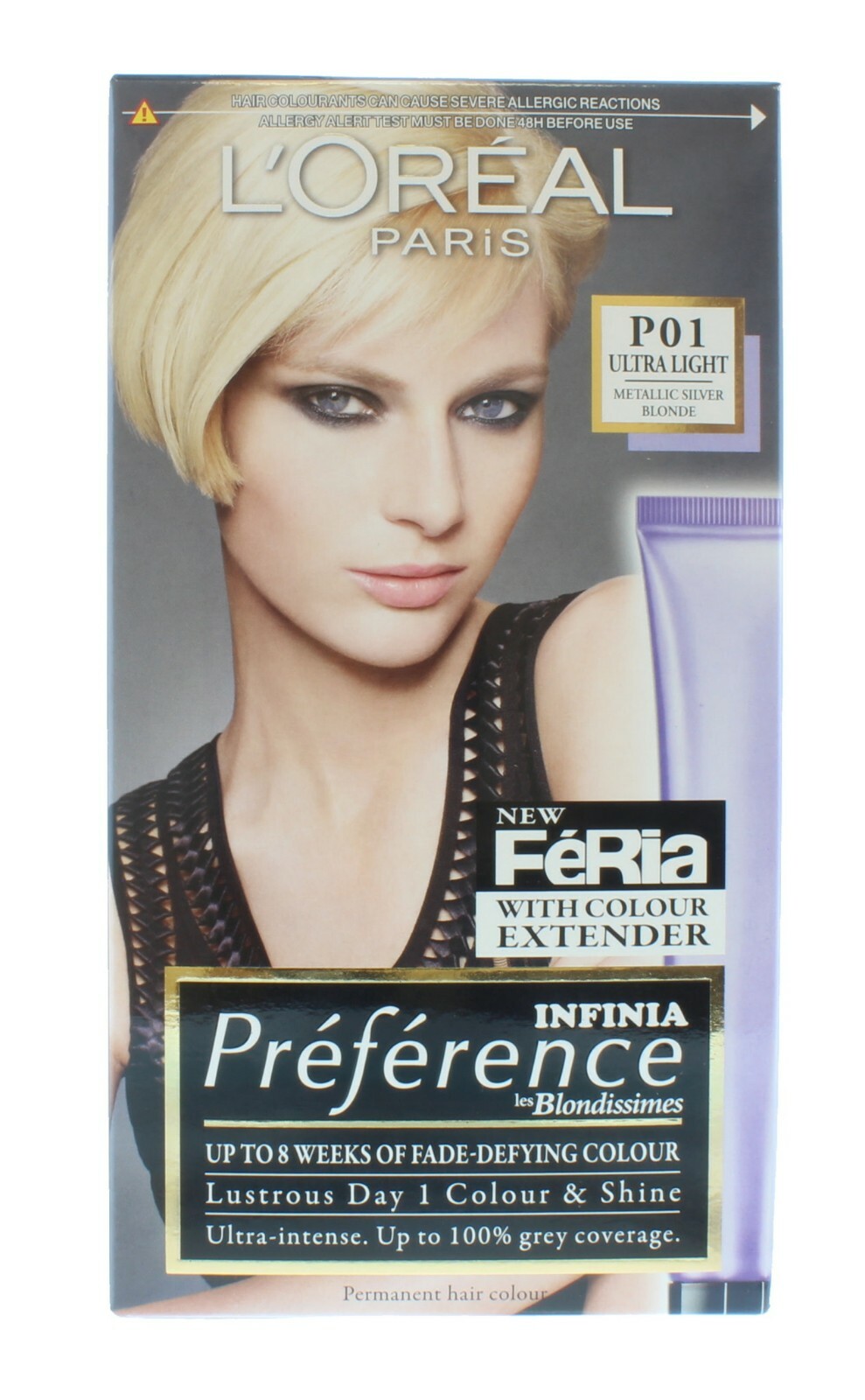 L Oreal Preference Feria Hair Colour P01 Ultra Light Metallic