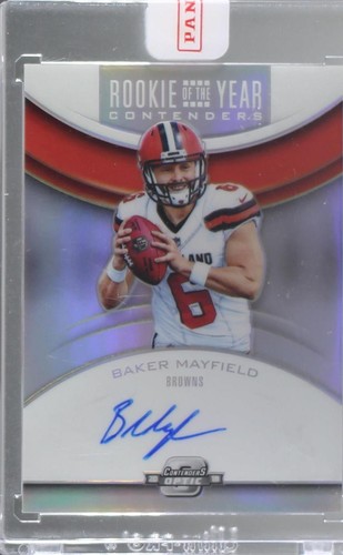スポーツ選手 NFL CONTENDERS 18RC AUTO Baker Mayfield Baker Mayfield 2018 Contenders #101 Rookie Ticket Auto (Ball