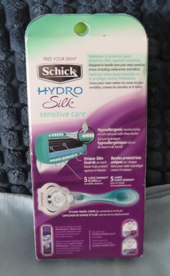 Schick Hydro Silk Sensitive Skin Razor for Women w/ 3 Moisturizing Razor Blades