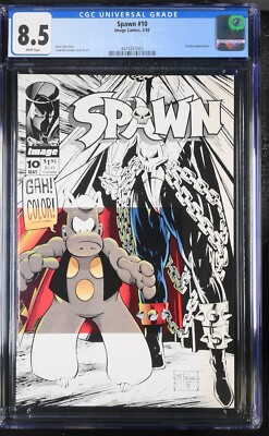 Spawn #10 - Cerebus Appearance 1993 - Todd McFarlane - CGC Graded 8.5