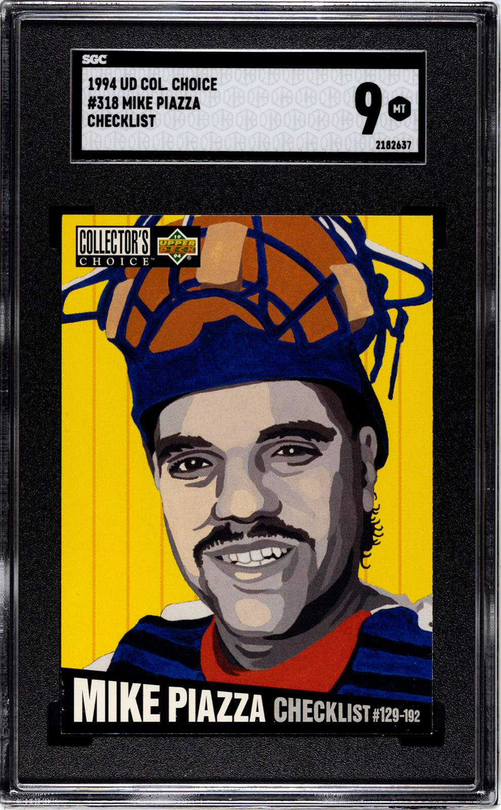 1994 UD COL. Choice # 318 Mike Piazza Checklist #129-192