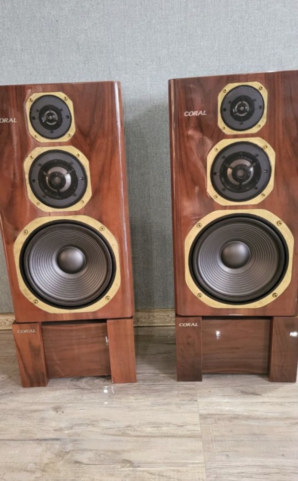 □TG0911 ☆【2個口】 CORAL コーラル DX-SEVEN II スピーカーペア