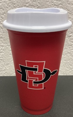 STARBUCKS 16oz Reusable Cup Tumbler SDSU San Diego State Aztecs LOGO Mug